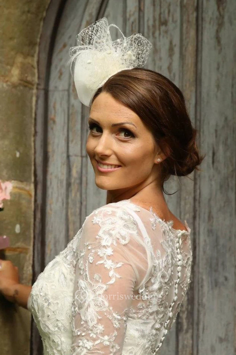Vestidos de novia vintage de talla grande de los años 50, hasta la rodilla, para novias mayores. view 2