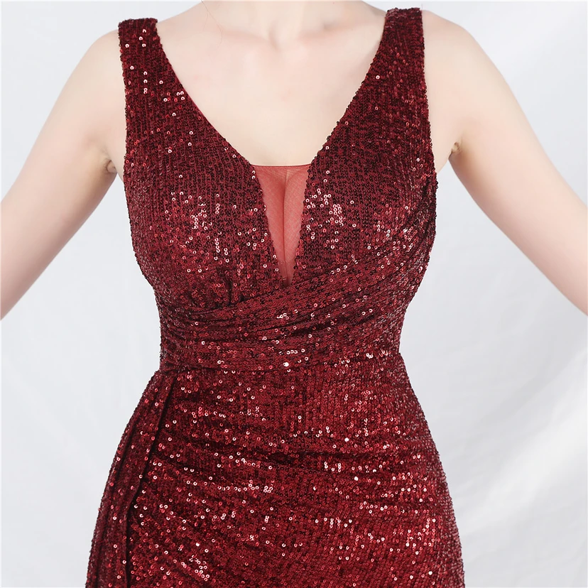 Cross-Border Dress Sequined Ribbon Long Evening Dress view 52