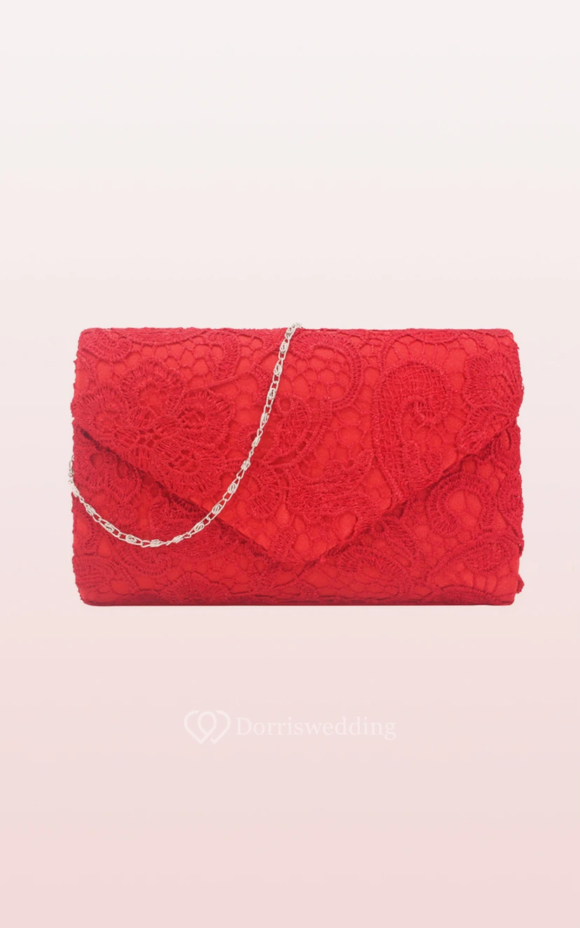 Lace Clutch with Flower view 2
