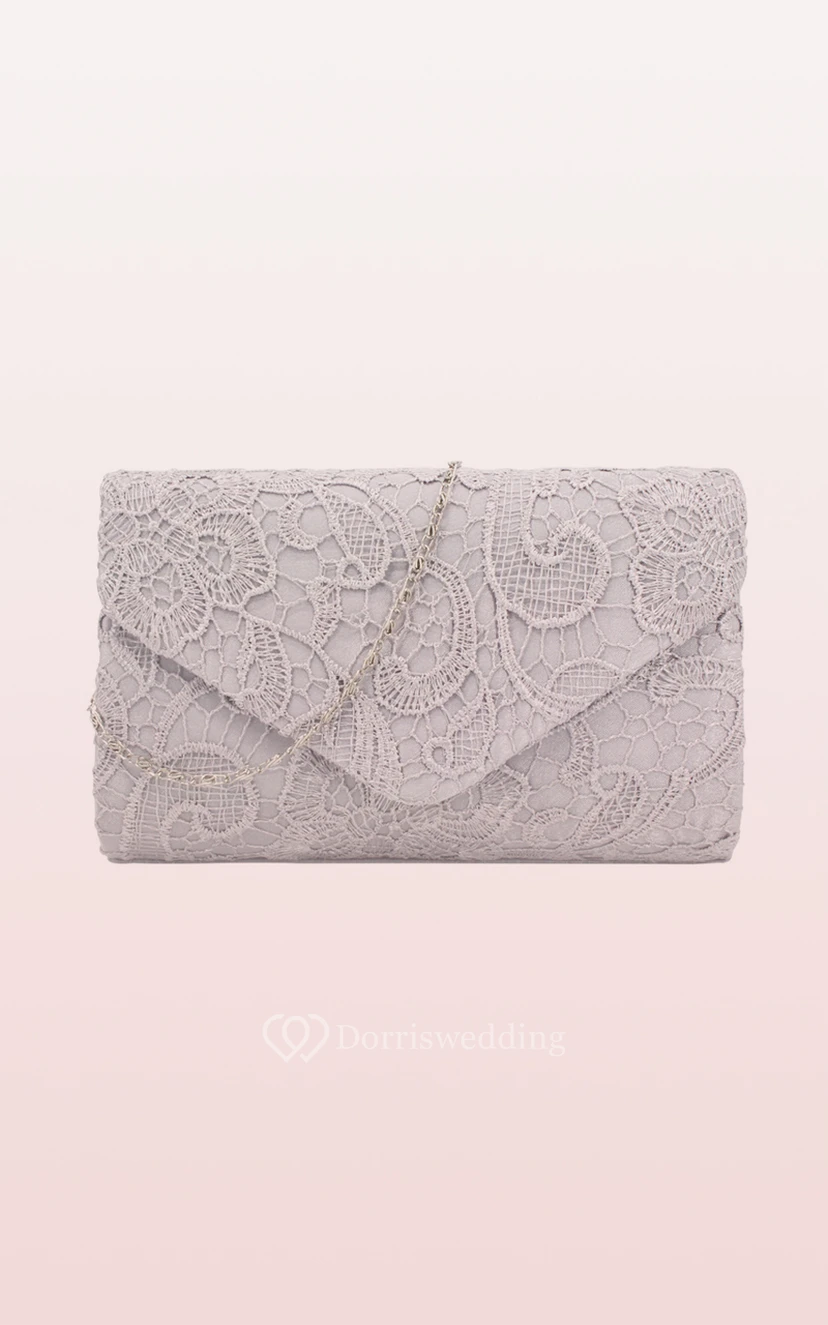 Lace Clutch with Flower view 5