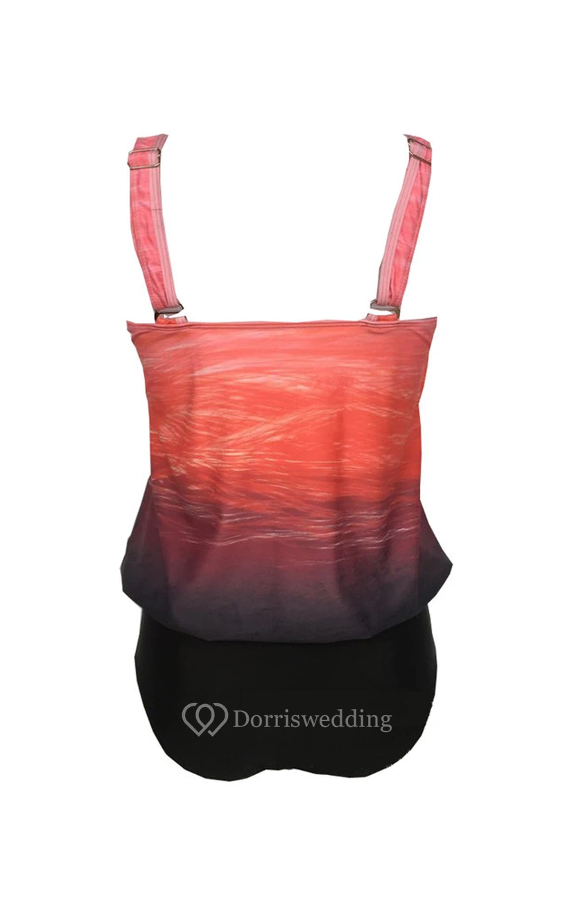 Tankini-Set mit Farbverlauf und schönem Oberteil view 4