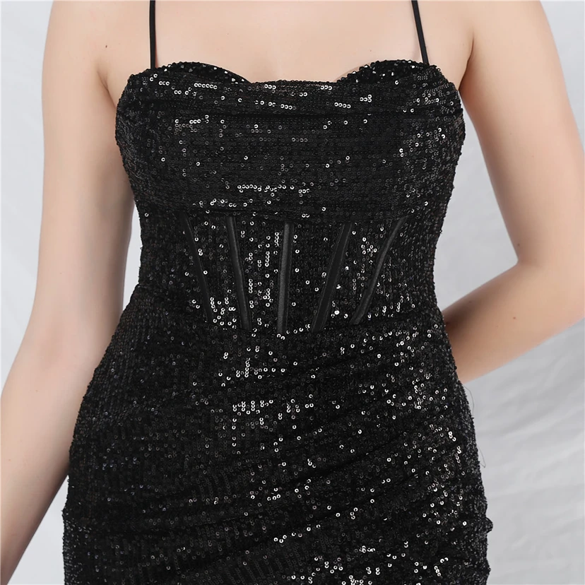 Palace Style Fishbone Waist Heavy Beading High-End Evening Dress view 35