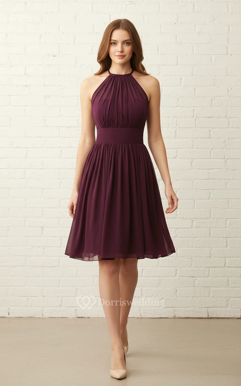 Breezy Halter Chiffon Mini