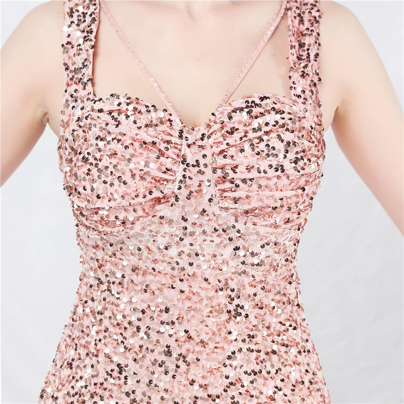 Robes de soirée longues à sequins faites main, magnifiques pour femmes et célébrités view 8