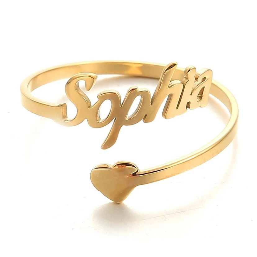 Chic Personalised Stainless Steel Ring view 4