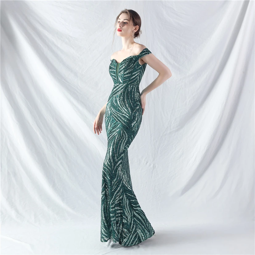 Palace Herringbone Waist Vest High-End Evening Dress view 4