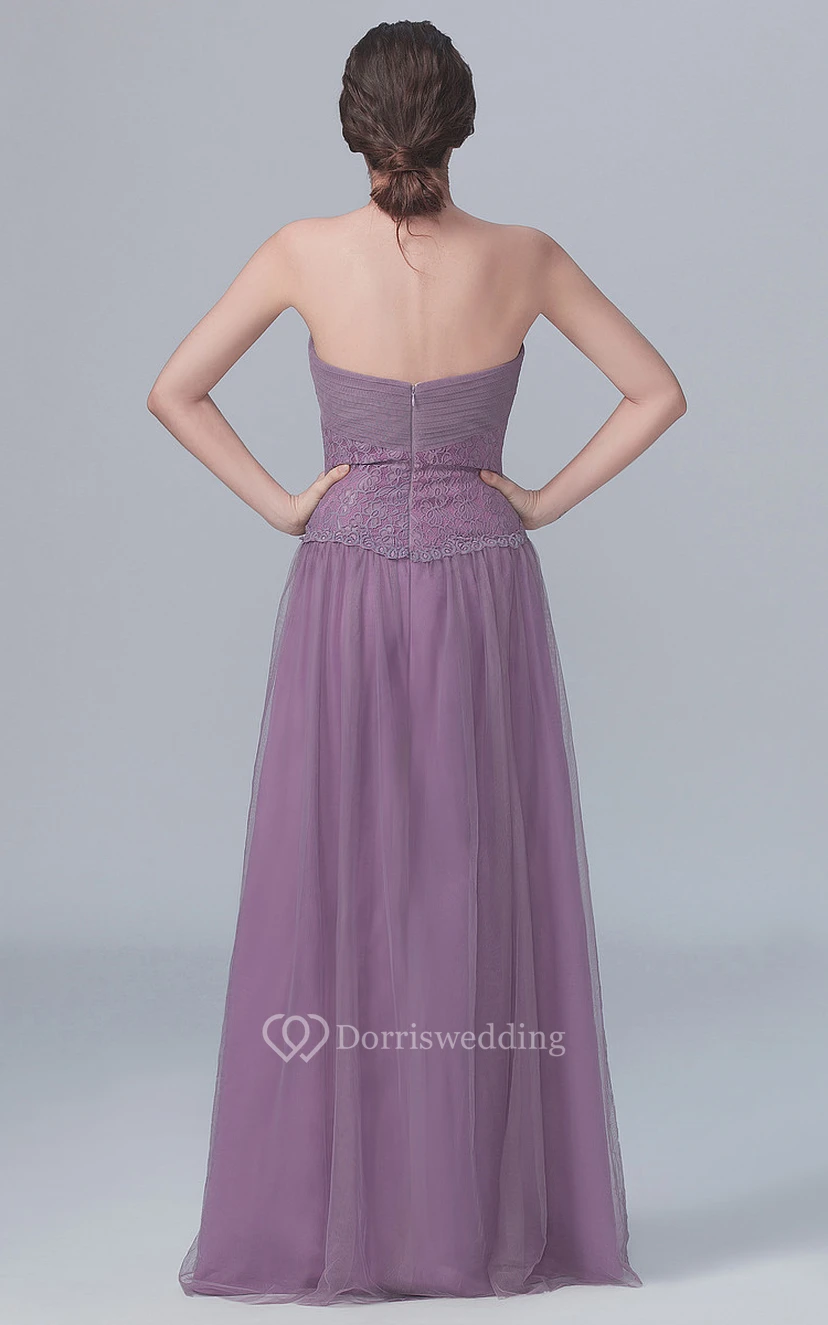 Robe bustier trapèze avec veste en dentelle à 3 ou 4 manches view 3