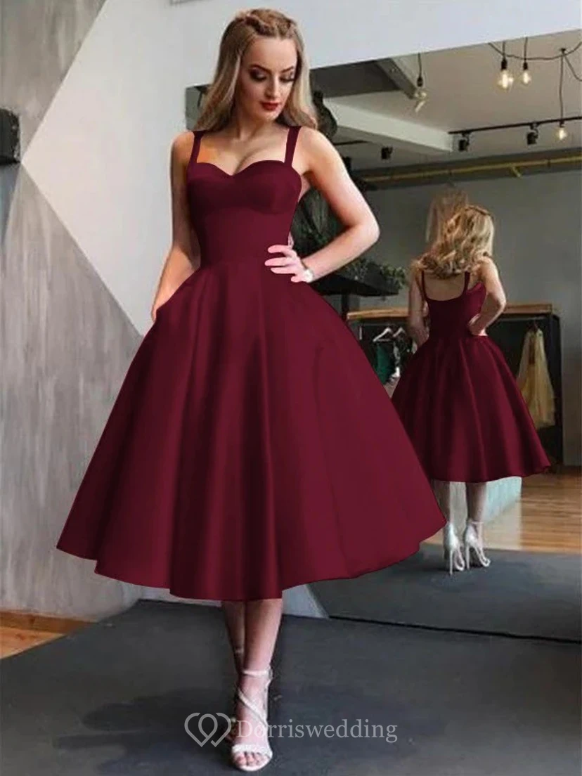 Rotes Vintage-Cocktailkleid aus den 1950er Jahren | Pin-up-Rockabilly-Kleid in Teelänge view 8