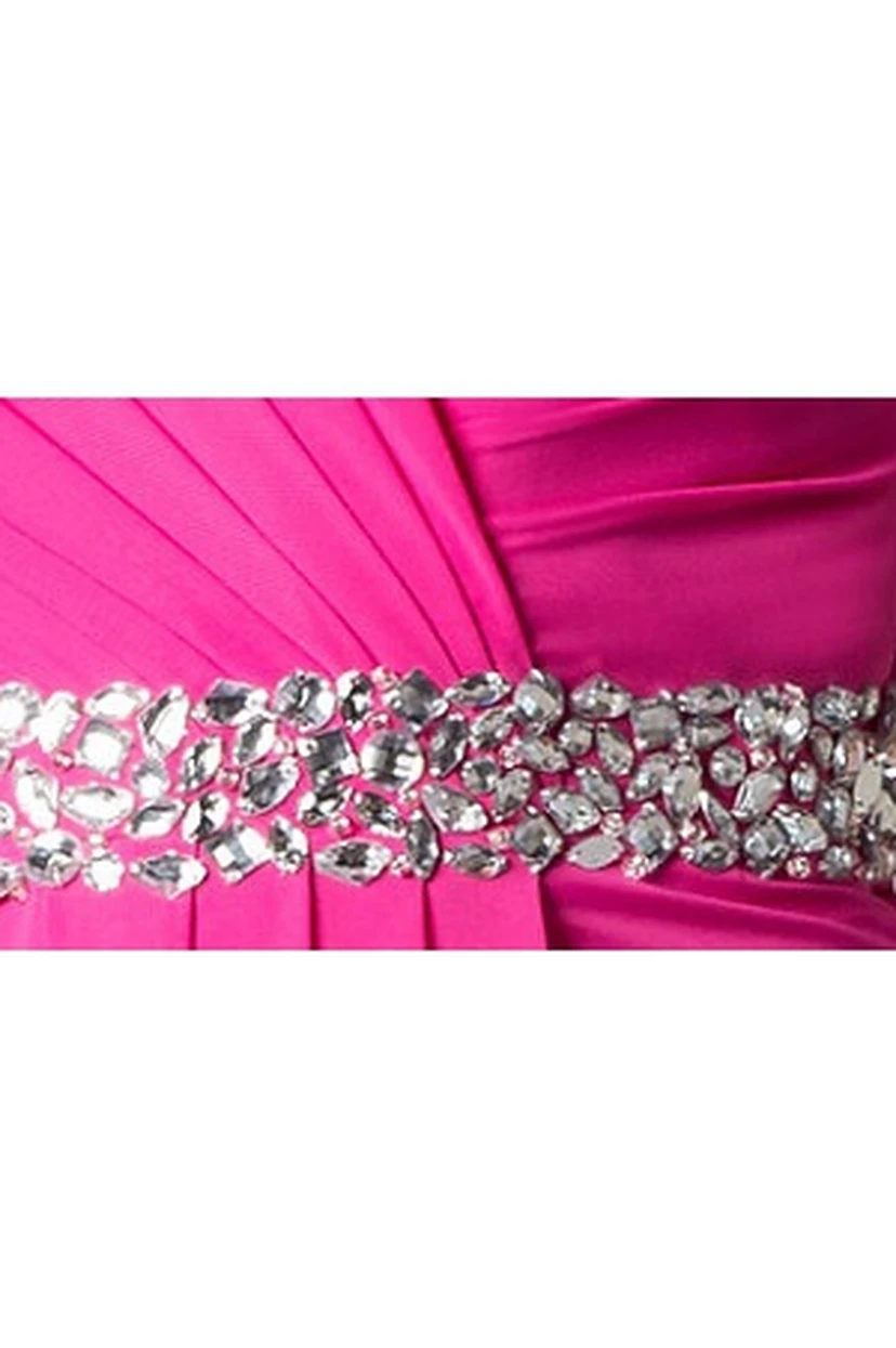 Cap Sleeve Chiffon Long Mother Of The Bride Dress With Crystal Waist And Lace Cowl Back view 3
