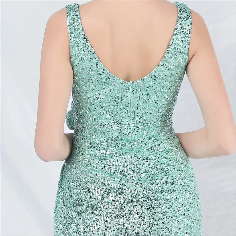 Craft Flower Sequined Sexy Short Skirt Daily Small Dress view 43