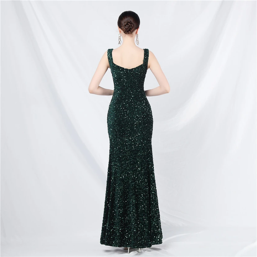 Robes de soirée longues à sequins faites main, magnifiques pour femmes et célébrités view 42