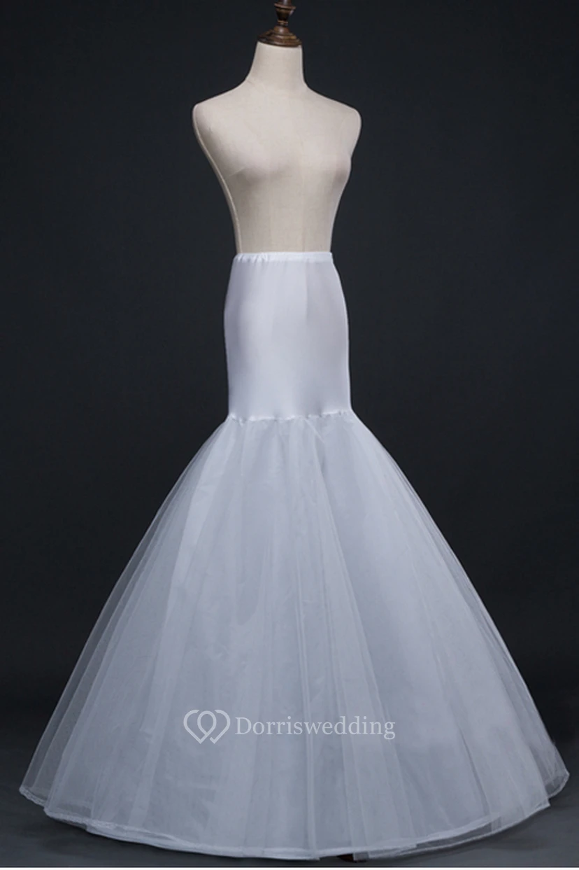 Mermaid 2 Tiers Tulle Wedding Dress Petticoat