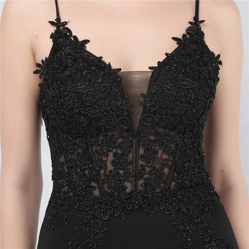 Spitzen-Abendkleid mit heißer Diamant- und Fischgrätenmuster-Weste, tiefem Taillenausschnitt, schulterfreiem Design und kurzer Schleppe view 53