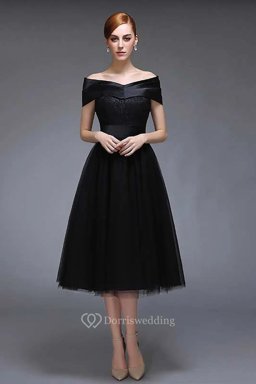 Vestido negro de Audrey Hepburn | Atuendo de Desayuno con diamantes | Vestido de cóctel formal vintage de los años 50 view 8