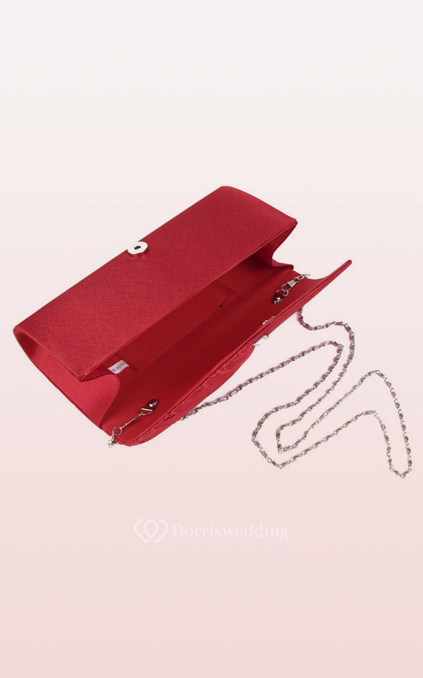 Rhinestone Satin Clutch view 11