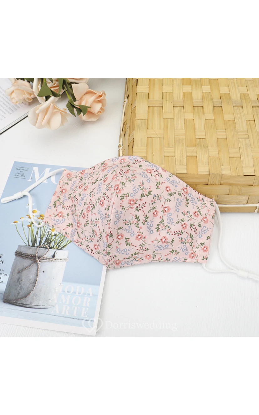 Non-medicial Floral Printed Cotton Reusable Face Mask In Multiple Colors view 10