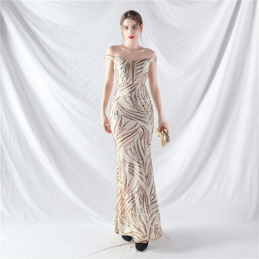 Palace Herringbone Waist Vest High-End Evening Dress view 15