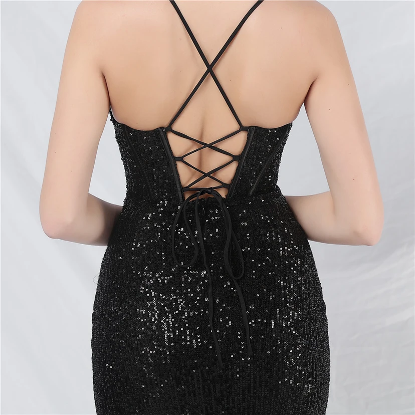 Palace Style Fishbone Waist Heavy Beading High-End Evening Dress view 34