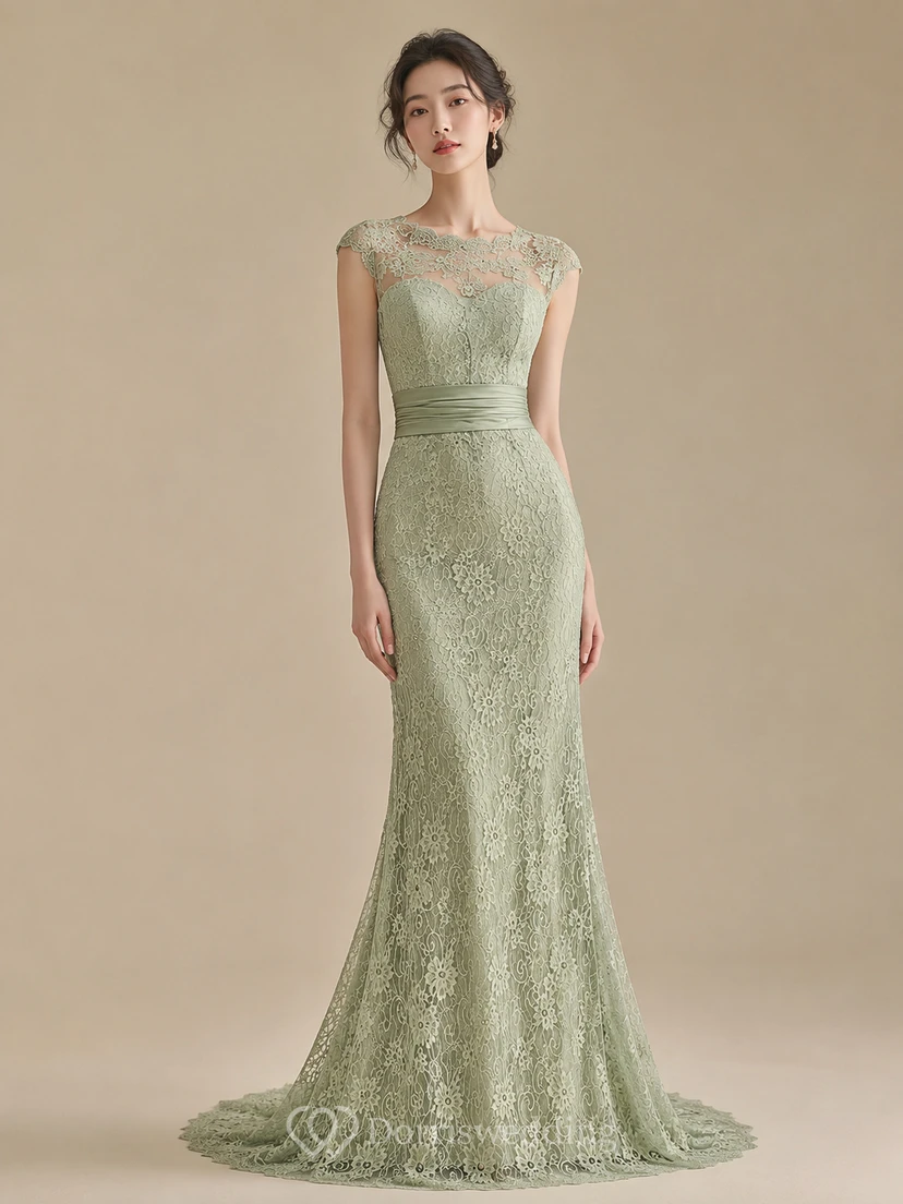 Trompeten-Maxikleid, ärmellos, plissiert, mit Perlenstickerei, Spitze und Satin view 6