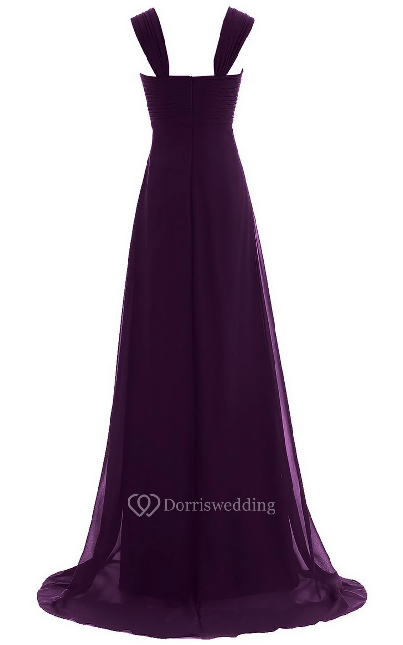 Sweetheart Beading Sweep Train With Zipper Back view 11