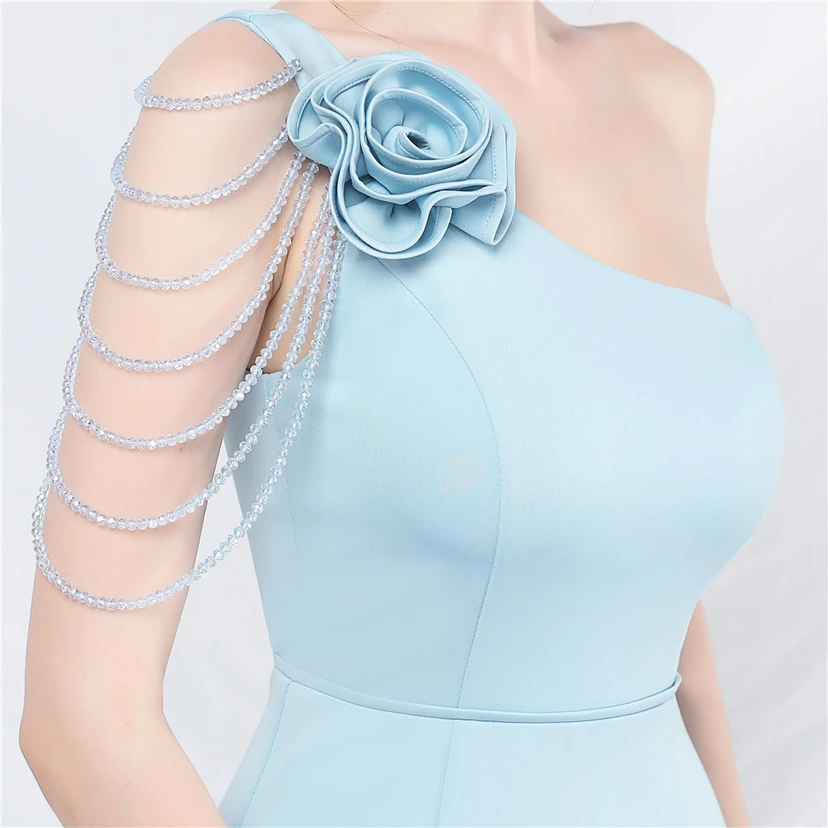 Craft Beading Flower Dinner Wedding Celebration Car Model Long Evening Dress view 37