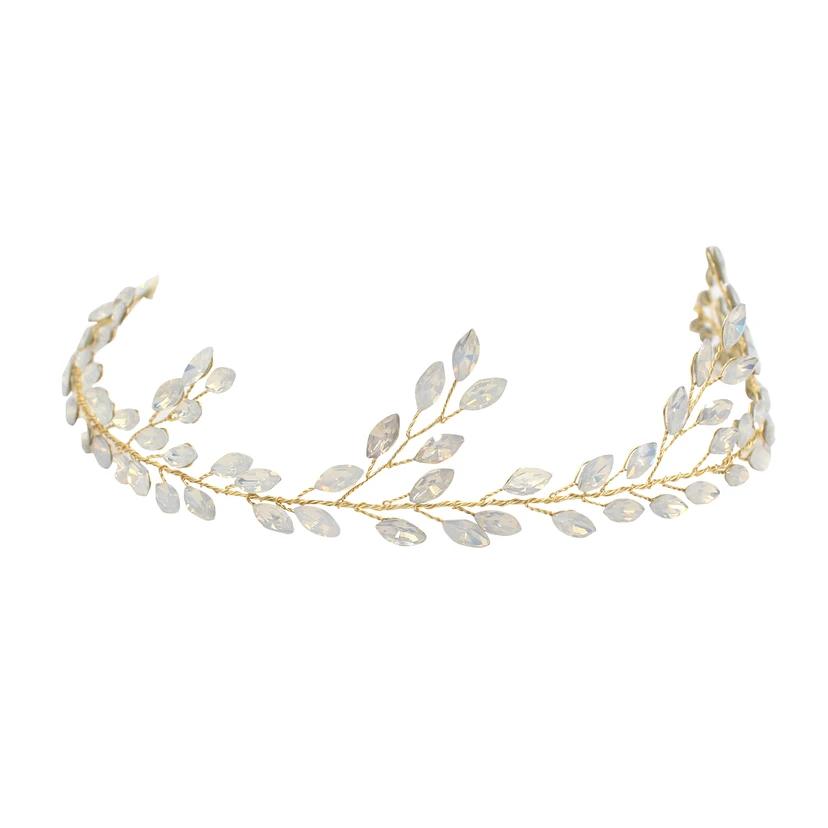 Beautiful Rhinestone Leaf Style Headbands view 3