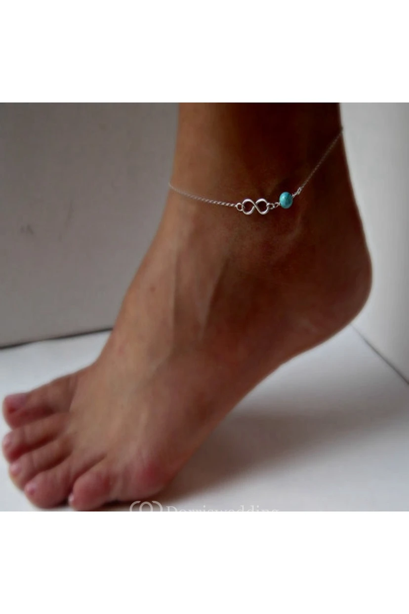 Simple Summer Digital Beaded Anklet 19Cm