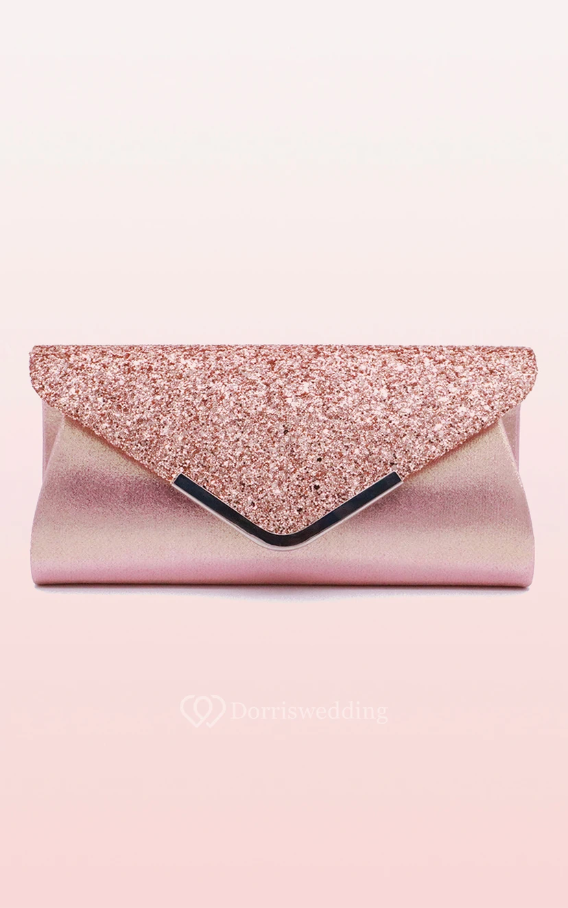 Sequin Flap Envelope Clutch