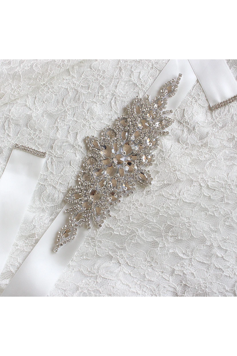 Shining Sequined Satin Belt