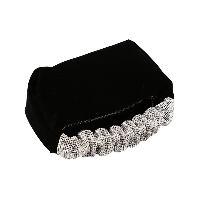 Simple Beaded Handbag with Zipper view 2