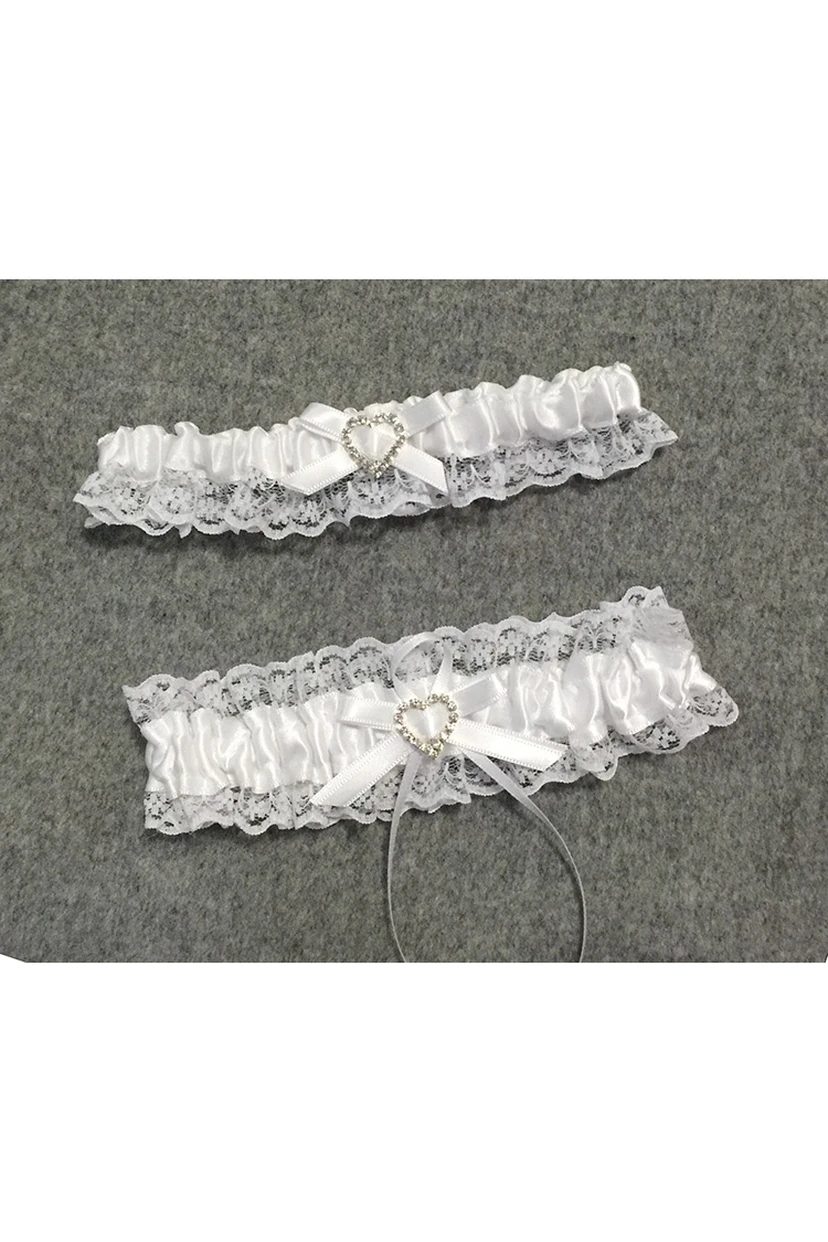 Heart-shaped Beading Lace Sexy Two Pieces Of Elastic Stockings Within 16-23inch view 2