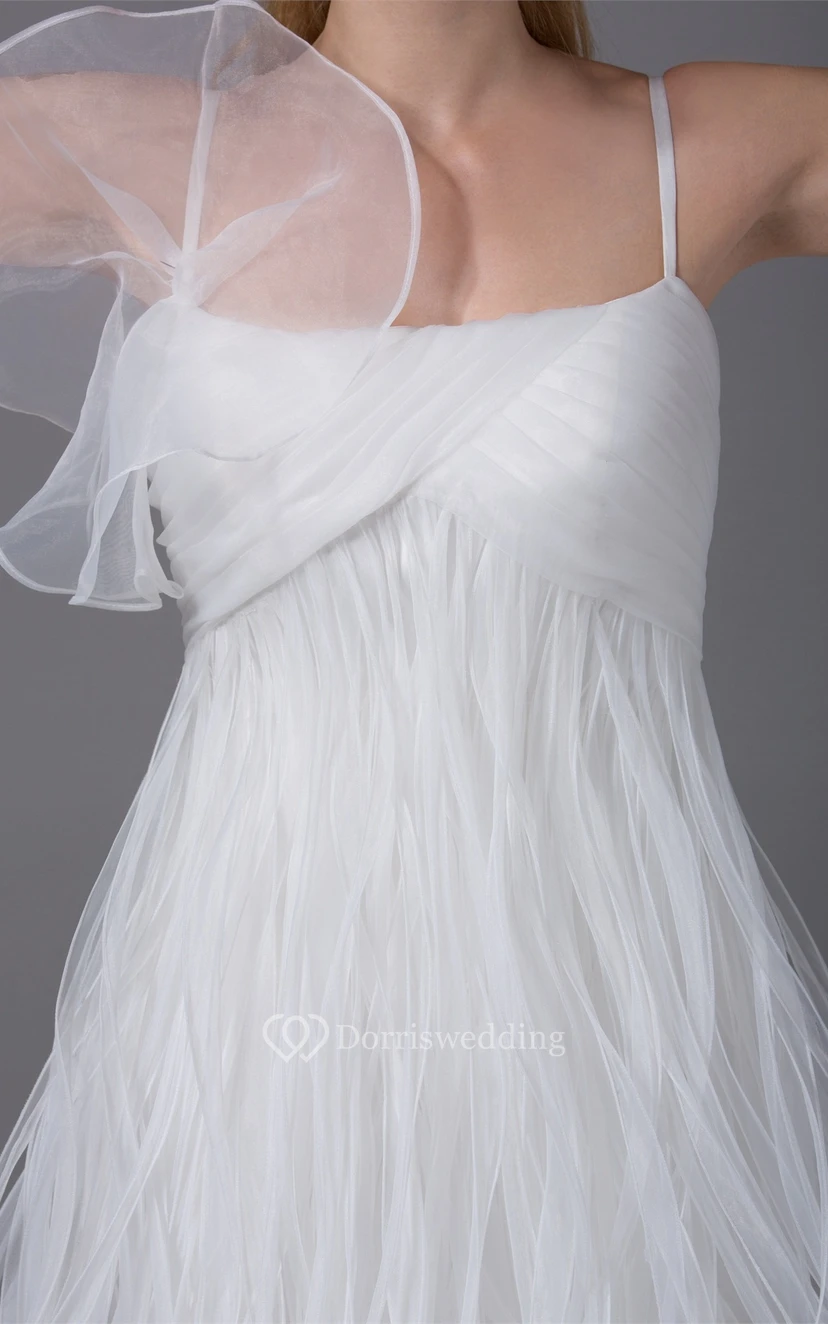 Spaghetti-Straps Short Corset Back and Dress With Ruching view 6