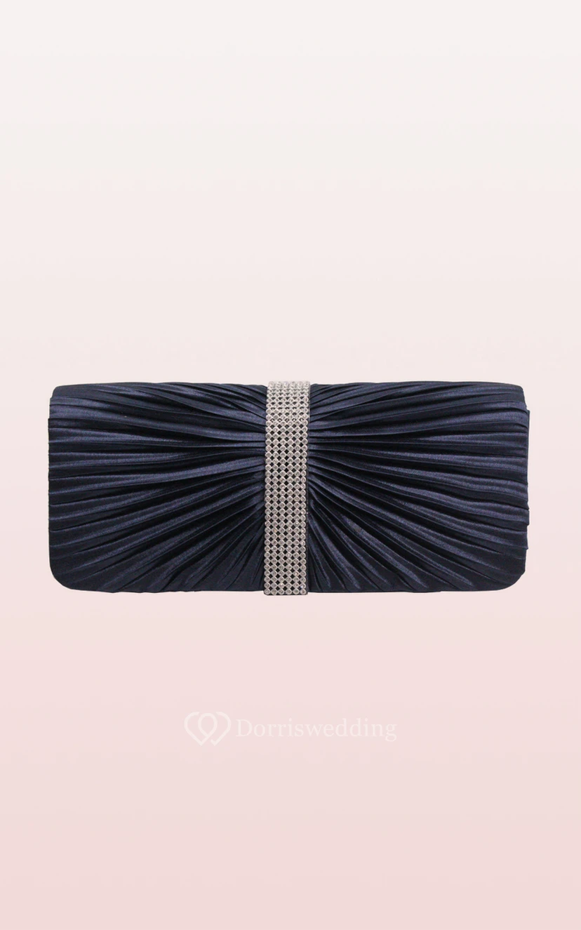 Ruching Rhinestone Handbag view 7