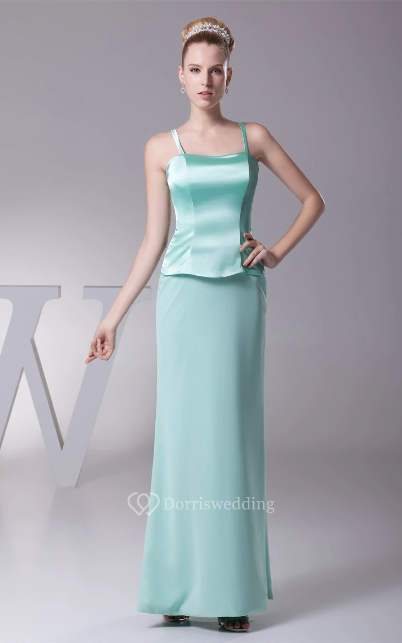 Vestido largo ajustado con tirantes finos y bolero view 7