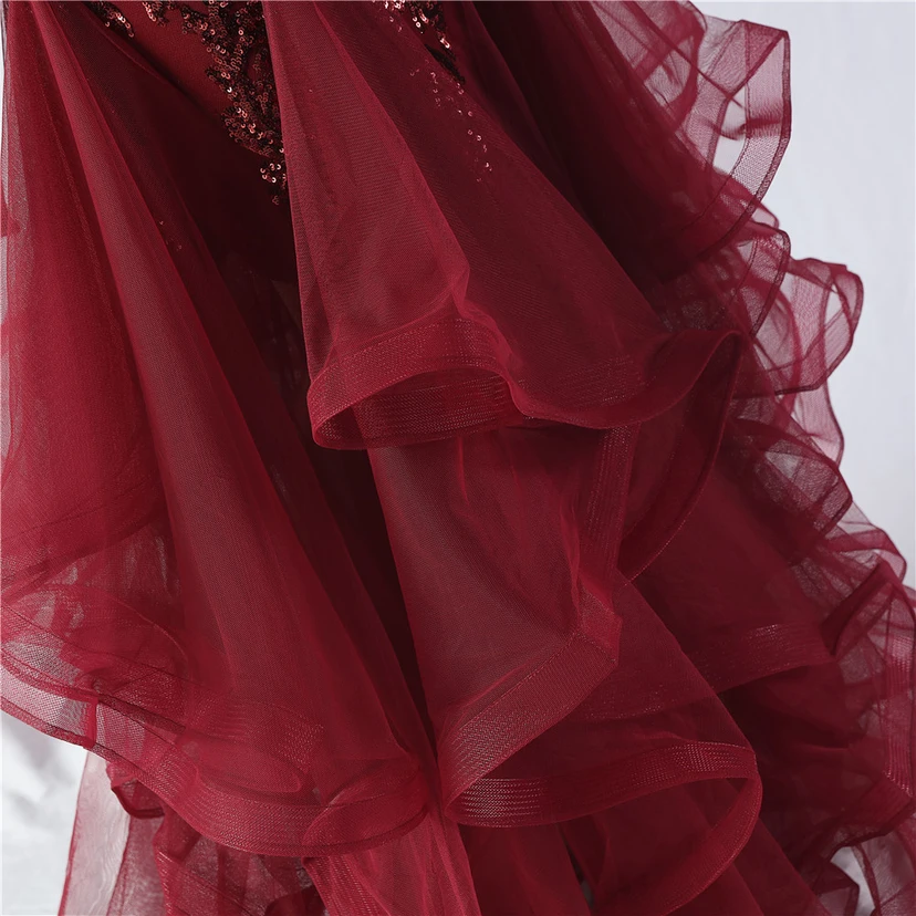 Handgefertigte Perlen, festes Netz, Positionierungsblumenperlen, Spleißnetz, heißes Tanz-Feier-Performance-Kleid view 30