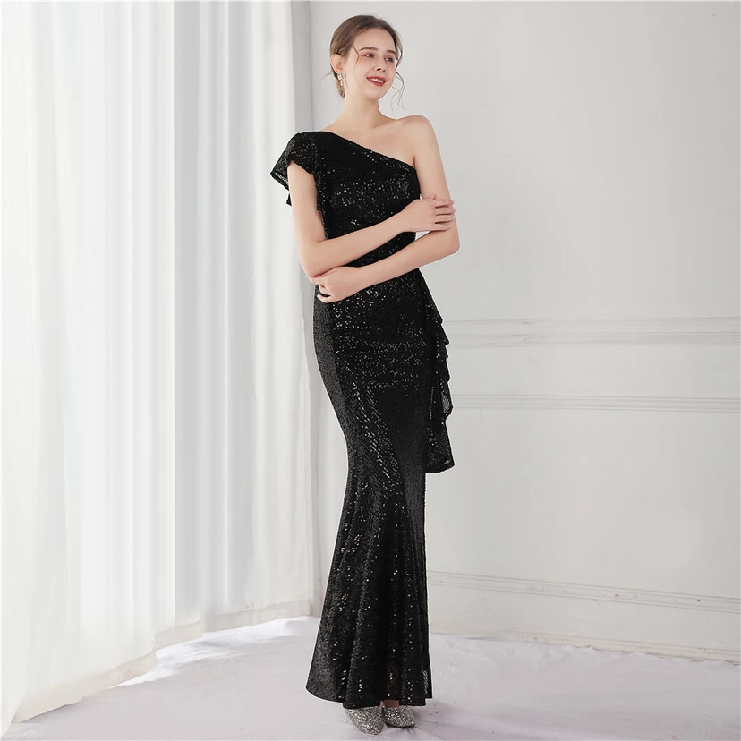 Fairy Dream Celebrity Party Party Evening Sexy Long Slim Toast Bride view 2