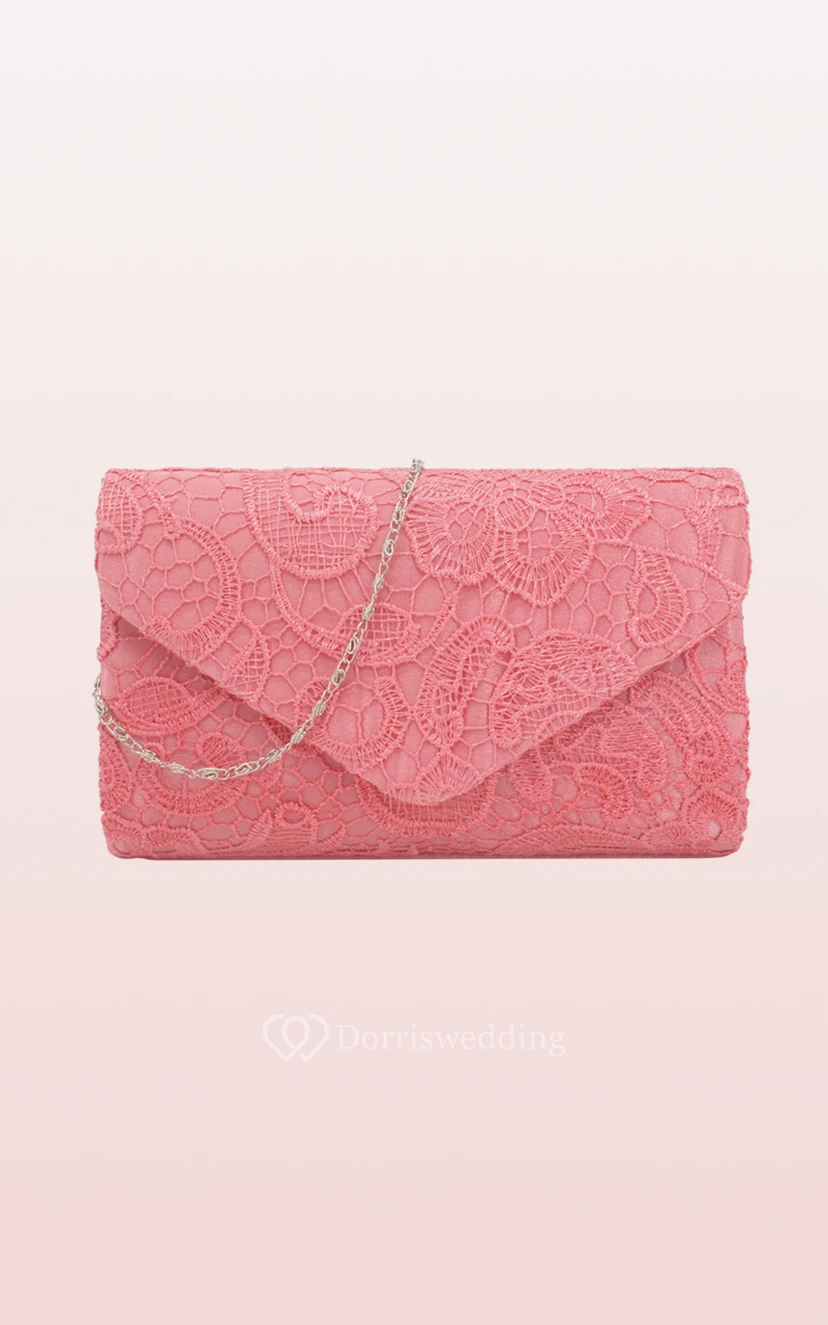 Lace Clutch with Flower