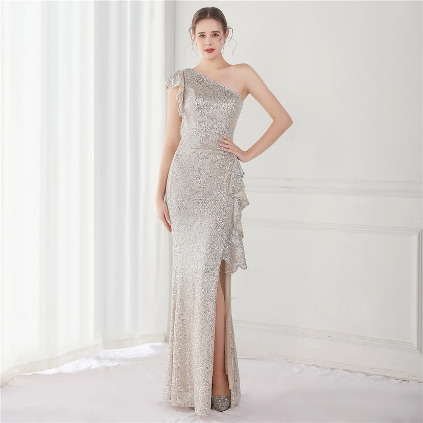 Fairy Dream Celebrity Party Party Evening Sexy Long Slim Toast Bride view 27