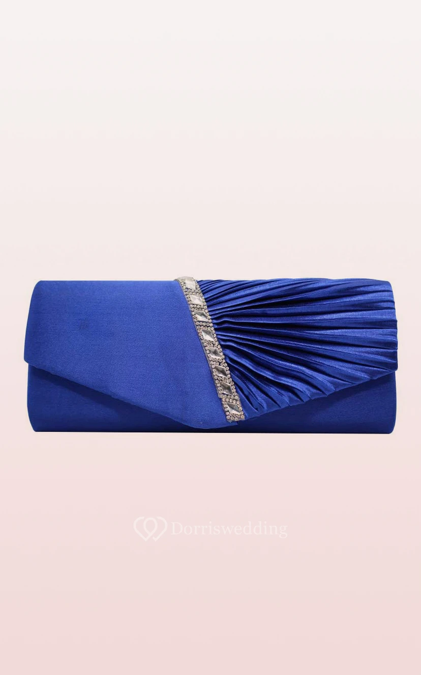 Rhinestone Satin Clutch view 6