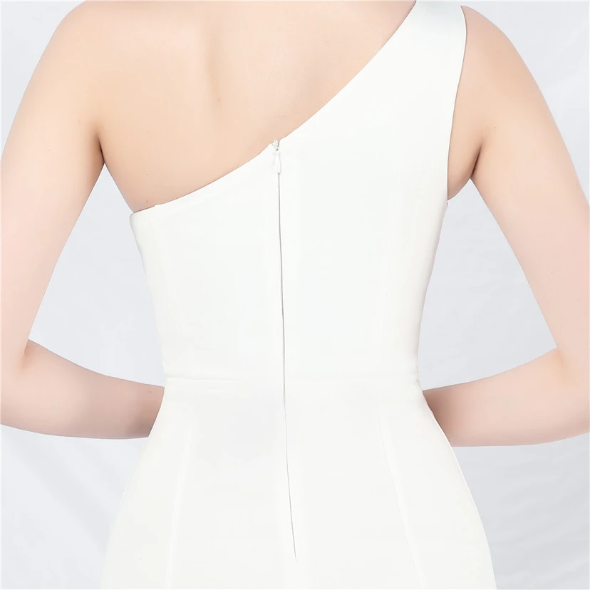 Unique Fashion Flower Design Simple And Elegant One-Shoulder Long Dress High-End Evening Dress view 70