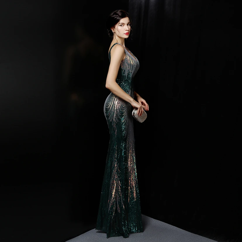 Fairy Dream Celebrity Party Party Evening Sexy Long Slim Toast Bride view 14