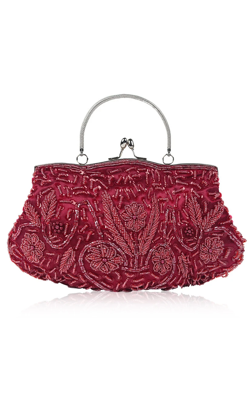 Appliqued Beaded Handbag view 7