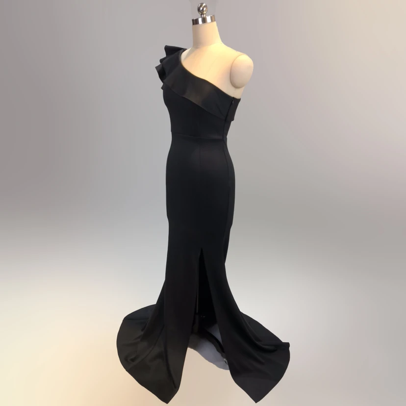 Vestido de noche elegante y distinguido para banquetes, color rosa, largo, sexy y ajustado, estilo cola de pez. view 88