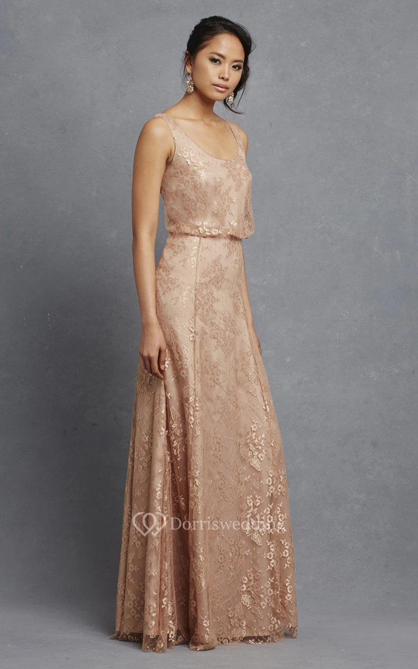 Robe longue sans manches charmante à plis view 6