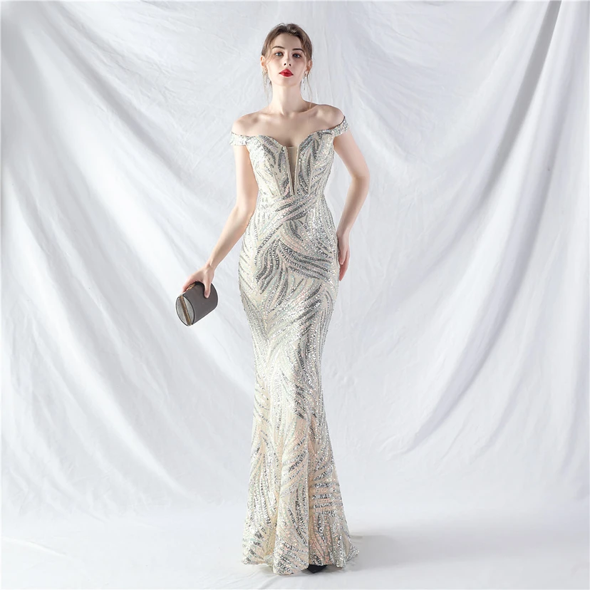 Palace Herringbone Waist Vest High-End Evening Dress view 45