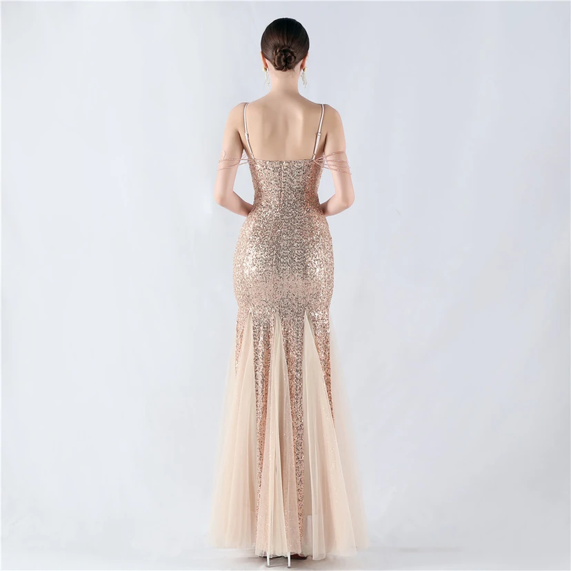 Création de perles, de sequins et de tulle pour une robe de soirée, spectacle, animateur, réunion annuelle view 16