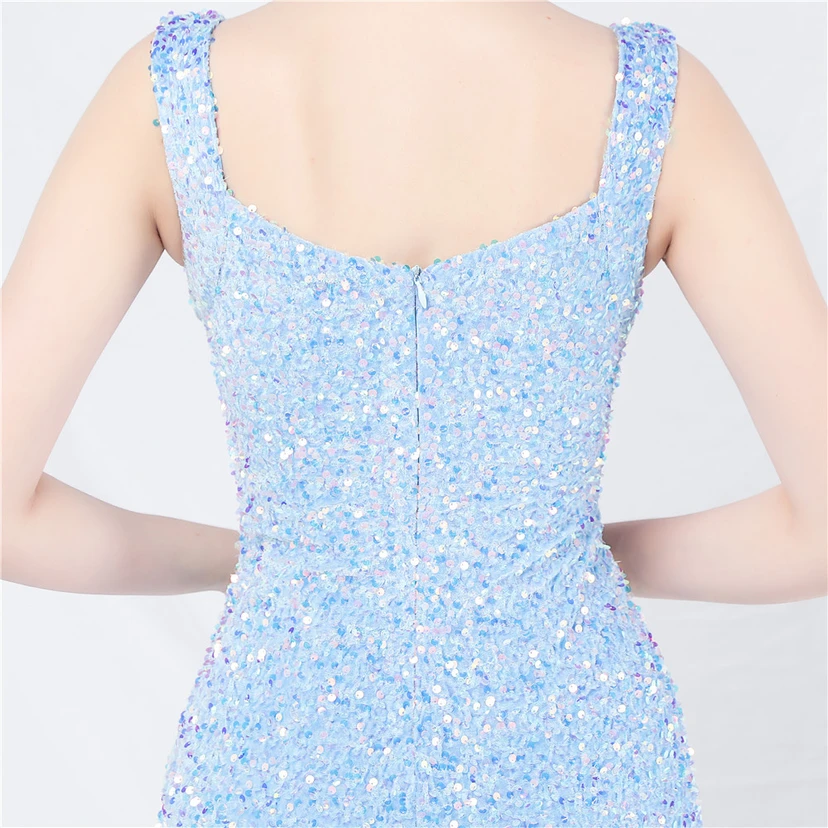 Robes de soirée longues à sequins faites main, magnifiques pour femmes et célébrités view 25