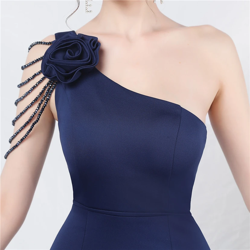 Craft Beading Flower Dinner Wedding Celebration Car Model Long Evening Dress view 6