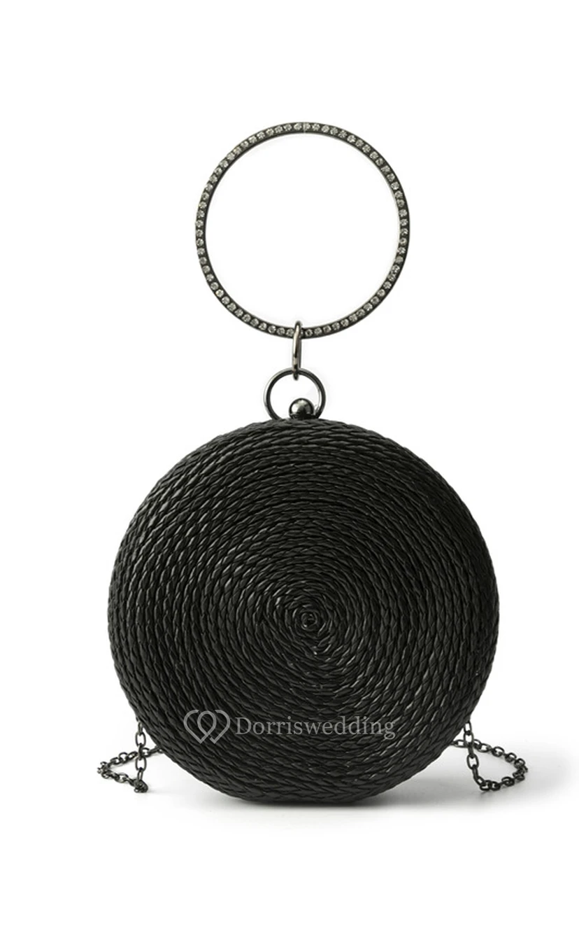 Round Woven Clutch view 3