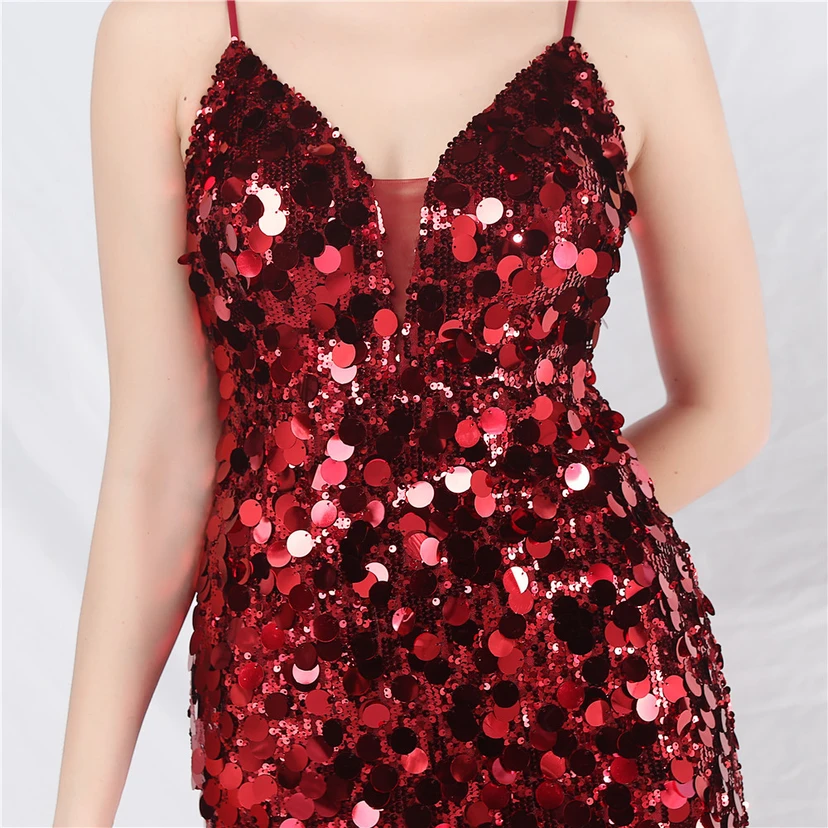 Robe de soirée longue à bretelles haut de gamme view 16